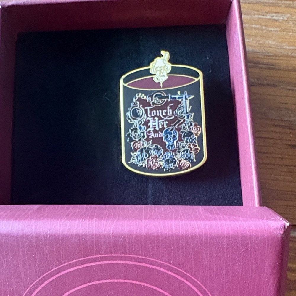 Bookish Box Nightshade pin